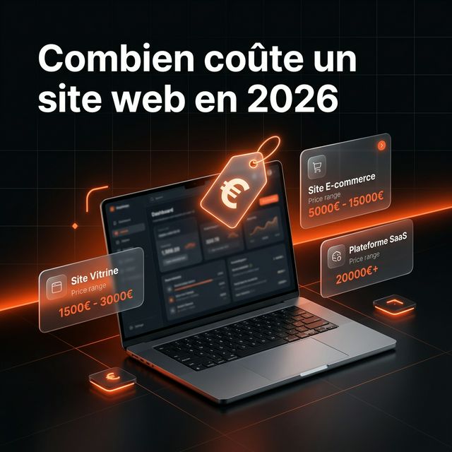 Combien coûte un site web professionnel en 2026 ? Le guide complet des tarifs